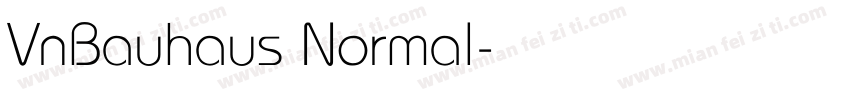 VnBauhaus Normal字体转换